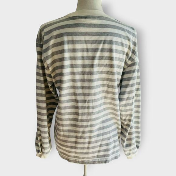 The Disney Store Top Long Sleeve Tee Mickey Mouse Vintage Striped Crew Neck M - Picture 3 of 9